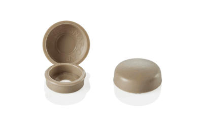 HINGED SCREW COVER-BEIGE
