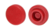KNURLED <B/>RED</B> PLASTIC <I/>KNOB ONLY</I> FOR <B/>1/4" DIAMETER</B> SOCKET CAP SCREW