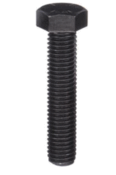 LEFT-HAND GRADE 8 TAP BOLTS PLAIN STEEL