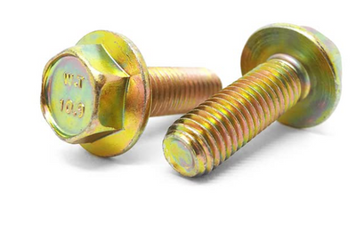 M14 X 2.0 X 50 HEX FLANGE BOLT YELLOW ZINC  10.9