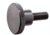 M6 X 12 STEEL THUMB SCREW WITH KNURLED BLACK PLASTIC KNOB