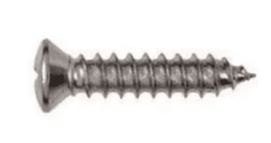 #6403  Oval Phil Sheet Metal Screw (Undersized Head) Chrome Finish  #8 X 1-1/4  