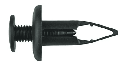 #9646 Bumper Cover Retainer Screw Type Black Nylon  9mm Hole Size, 20mm Flange 