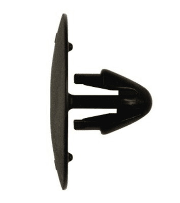 #10141  Hood Insulation Retainer Black Nylon 7mm Hole, 10mm Stem