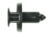 #10616 Nylon Radiator Retainer Black Nylon 8mm Hole, 13mm Stem Length
