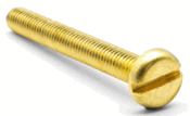 <b/>PAN SLOTTED</b> MACHINE SCREWS BRASS