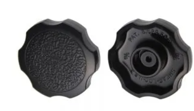 ROSETTE <B/>BLACK</B> PLASTIC <I/>KNOB ONLY</I> FOR <B/>M8 DIAMETER</B> SOCKET CAP SCREW