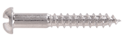 <B/>ROUND HEAD SLOTTED</B> WOOD SCREWS ALUMINUM