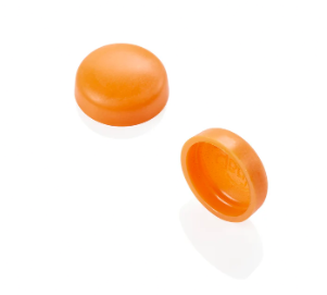<B/>SNAP CAP</B> - ORANGE DIP  <i/>(For #10 Screws)</i>