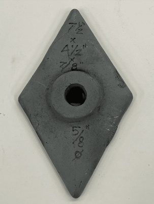 7-1/2" X 4-1/2" (5/8" ROD SIZE) <b/>DIAMOND</b> STRUCTURAL STAR BUILDING RETAINING WASHERS