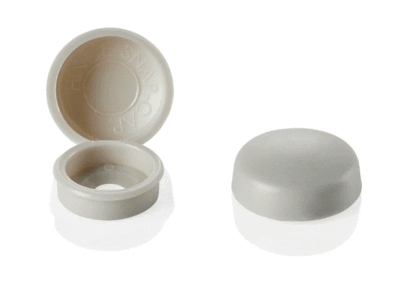 HINGED SCREW COVER-MORNING GREY