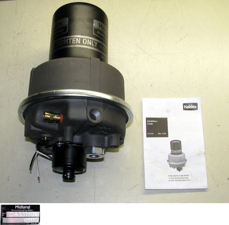 Air Dryer For M35A3, 12450212 / Haldex "Pure Air Plus" DA33110X