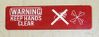 "Keep Hands Clear / Fan" Warning Label, 12339064