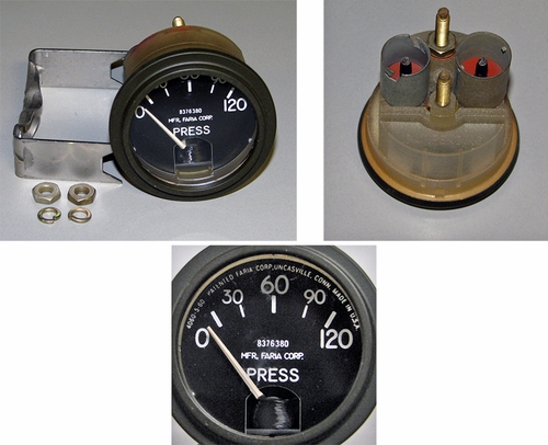 Pressure Gauge 0-120 PSI (metal shell connectors), 8376380