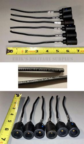 14GA Prestolite Wire Leads With MS27142-2 Connector, Quantity 6