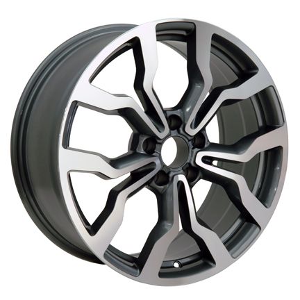 18" Audi R8 Replica Wheels Gunmetal With Machined Face 18x8 SET