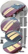1984-1996 Chevrolet Corvette C4 Rally Stripe Graphic Kit 1