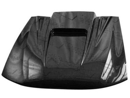 1994-1998 FORD MUSTANG 2DR ZD BLK CARBON FIBER HOOD