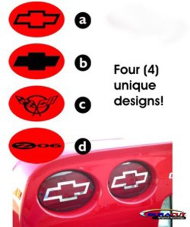 1997-2004 Chevrolet Corvette C5 Tail Light Decals 1