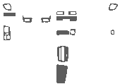 1998-2000 Acura CL Main Dash Kit - 14 Pcs OEM Color Match