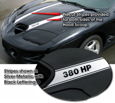 1998-2002 Pontiac Trans Am Hood Graphics Kit 2