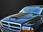 1998-2003 Dodge Durango SSK Style Functional Heat Extractor Ram Air Hood 