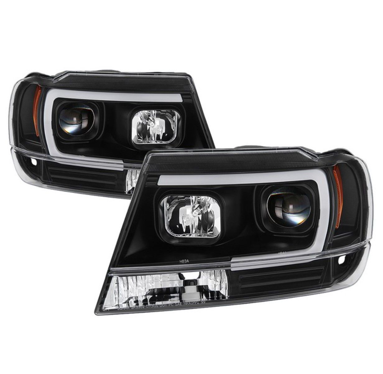 19992004 Jeep Grand Cherokee Lightbar Projector Headlights