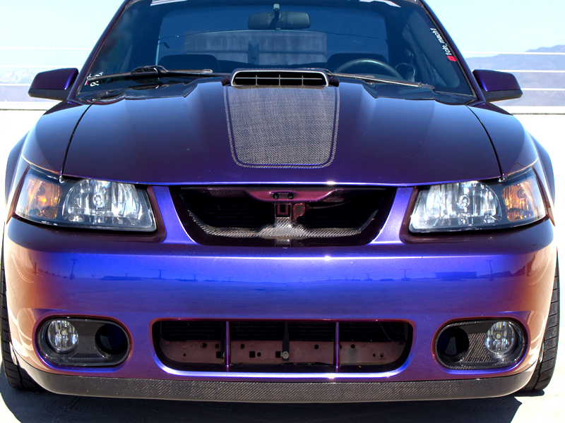 19992004 Mustang Fiberglass Carbon Fiber Mach 1 Style Hood