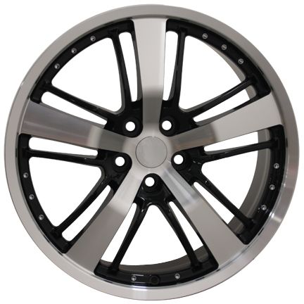 20" Fits Camaro - SS Wheel - Black Mach'd Face 20x9