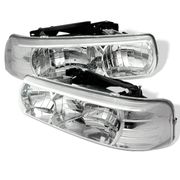 2000-2006 Chevy Suburban Chrome <h>Crystal Headlights</h>