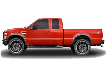 2000-2016 Ford F-250 SuperCab ChromeLine Painted Body Side Molding