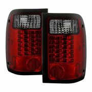 2001-2005 Ford Ranger LED Tail Lights - Red Smoke