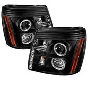 2002-2006 Cadillac Escalade Black Projector Headlights 