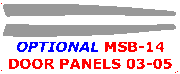 2003-2005 Mitsubishi Eclipse Optional Door Panels Trim Kit 2 Pcs