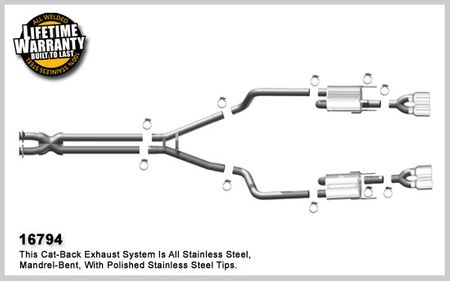 2004-2009 Cadillac XLR Magnaflow Cat-Back Performance Exhaust