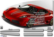 2004-2009 Ferrari F430 Rally Stripes Graphics Kit 1