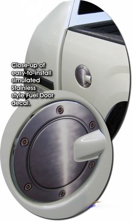 2004-2010 Chevrolet Colorado GMC Canyon Simulated Billet Style Fuel Door Decal