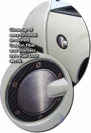 2004-2010 Chevrolet Colorado GMC Canyon Simulated Carbon Fiber Fuel Door Decal