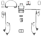 2004 Acura MDX Main Dash Trim Kit Without Navigation System, 6CD Changer, 23 Pcs, Match OEM