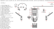 2005-2007 Infiniti G35 Coupe Basic Dash Kit, w/ Navigation, w/ Automatic Transmission, 32 Pcs