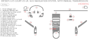 2005-2007 Infiniti G35 Coupe Basic Dash Kit, w/o Navigation, w/ Manual Transmission, 23 Pcs