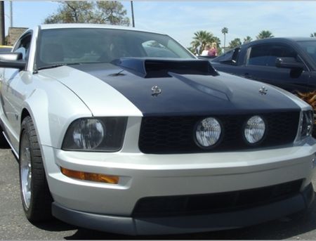 2005-2009 Mustang Fiberglass Trufiber A40 Hood (V6/GT)