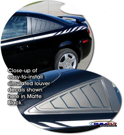 2005-2010 Chevrolet Cobalt Simulated Window Louver Graphics Kit