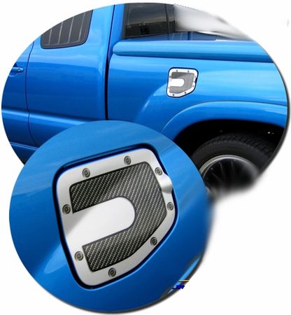 2005-2013 Toyota Tacoma Simulated Carbon Fiber Fuel Door Decal 1 