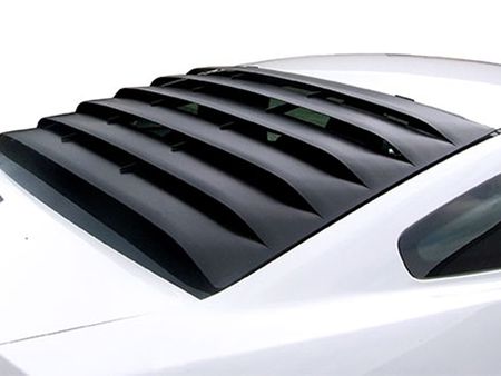 2005-2014 Mustang MRT Rear Window Louver Kit - Aluminum BLACK FINISH
