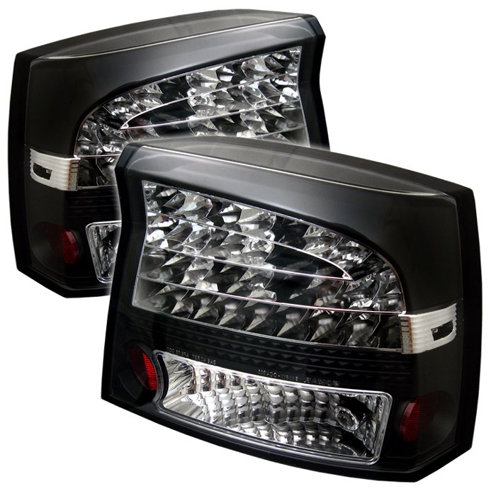 20062008 Dodge Charger LED Black Tail Lights