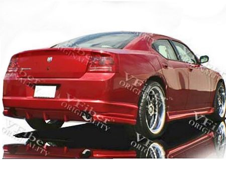 2006-2010 Dodge Charger  4dr VFiber FRP Maximus 1-pc Rear Bumper
