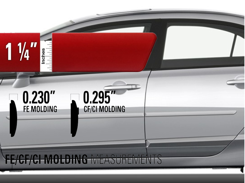20062011 Honda Civic Coupe 2Dr Painted Body Side Moldings