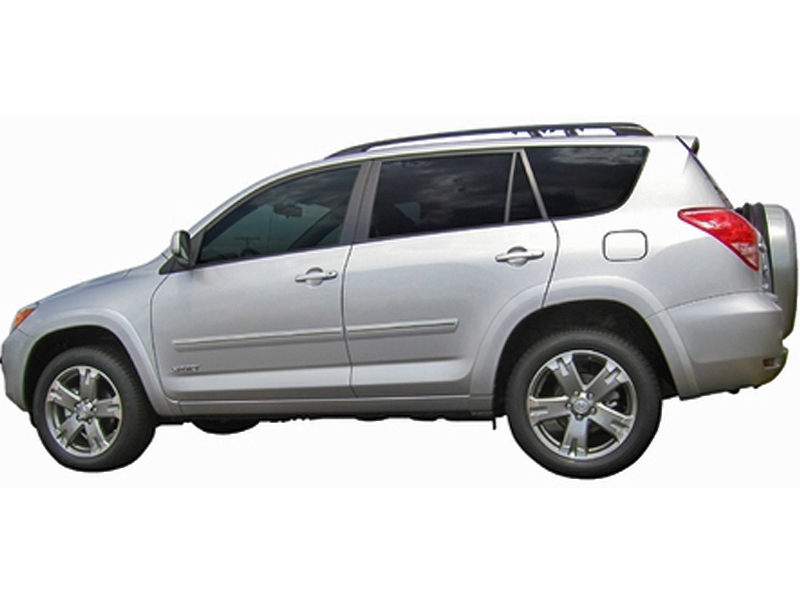 20062010 Toyota RAV4 Painted Body Side Moldings w/ Chrome Line Insert