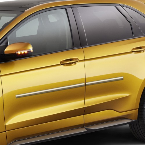 20072018 Ford Edge Body Side Moldings w/ Chrome Line Insert
